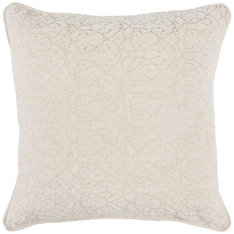 Image 1 April Ivory 22 inch Square Decorative Pillow