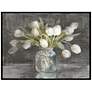 April Tulips 49" High Giclee Framed Canvas Wall Art in scene
