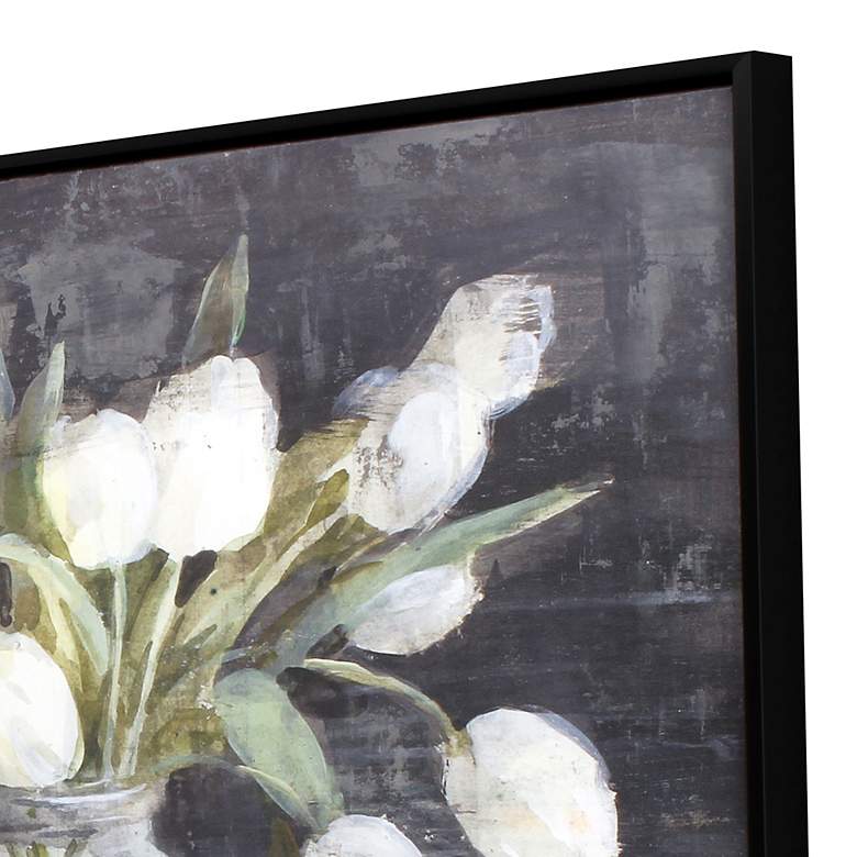 Image 4 April Tulips 49 inch High Giclee Framed Canvas Wall Art more views