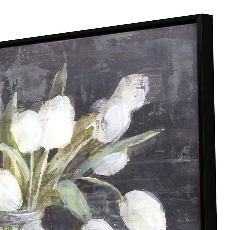 Image 4 April Tulips 49" High Giclee Framed Canvas Wall Art more views