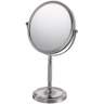 Aptations Brushed Nickel Recessed Base Vanity Stand Mirror