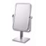 Aptations Chrome 9 3/4" High Rectangular Vanity Stand Mirror