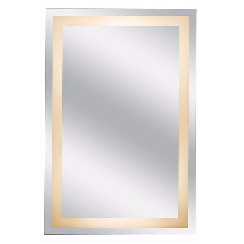 Image 1 Aptations Classic Rectangular Lighted 36 inch High Wall Mirror