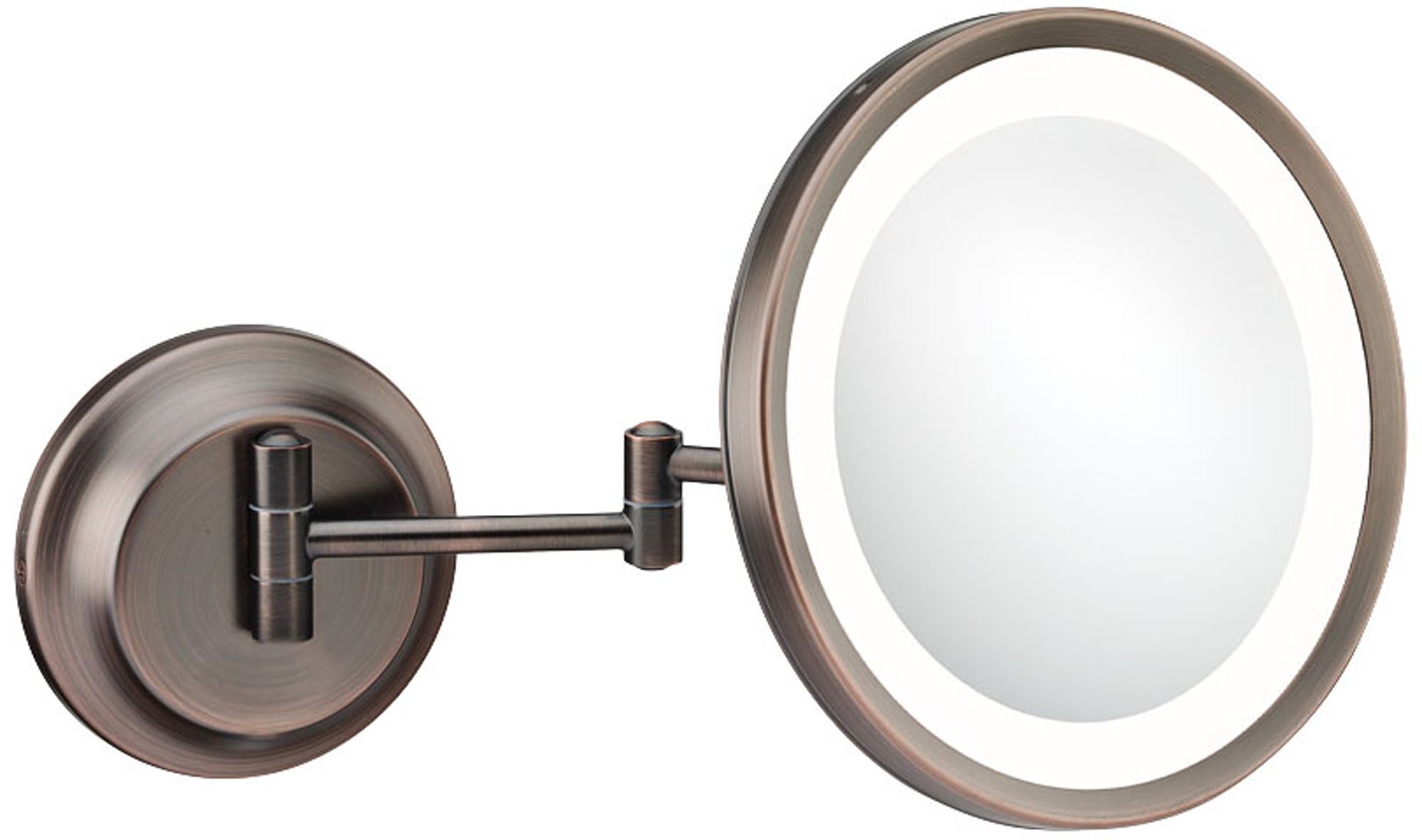 Aptations Italian Bronze LED 5X Magnifying Makeup Mirror 1X028