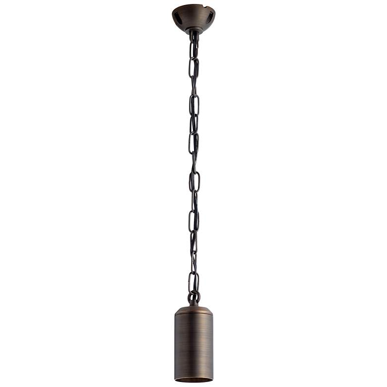Image 1 Aptos 4 1/4"H Centennial Brass Solid Outdoor Hanging Light