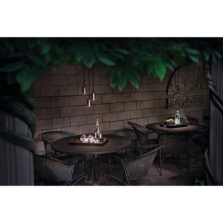 Image 2 Aptos 4 1/4"H Centennial Brass Solid Outdoor Hanging Light more views