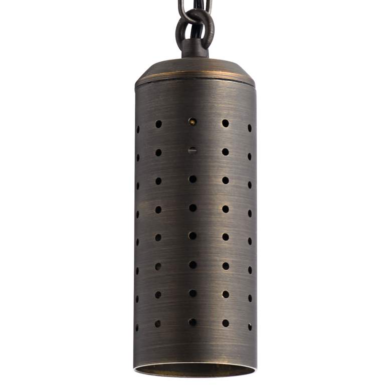 Image 2 Aptos 5 3/4 inch High Brass Twinkler Low Voltage Outdoor Hanging Light more views