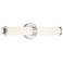 Aqua 19 1/4" Wide Brushed Steel Metal Bar LED Bath Light
