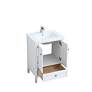 5_Aqua 24" Wide White 2-Door Single Sink Bathroom Vanity more views