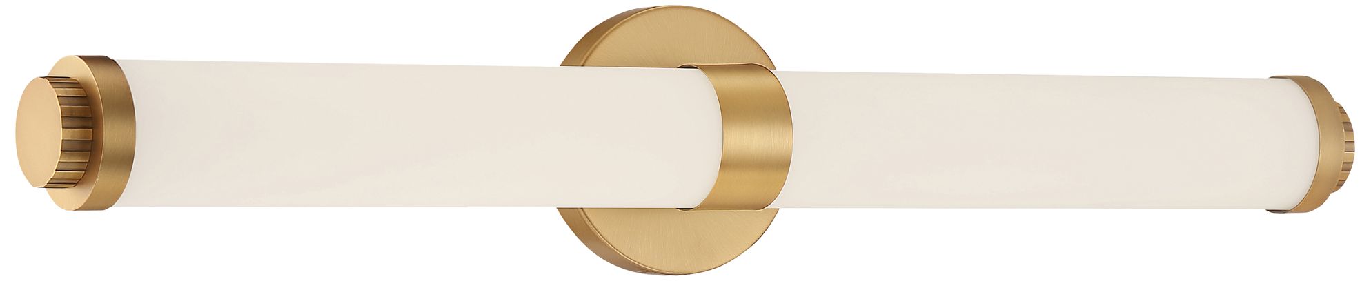 Aqua 25 1/4" Wide Brushed Gold Metal Bar LED Bath Light 94X84