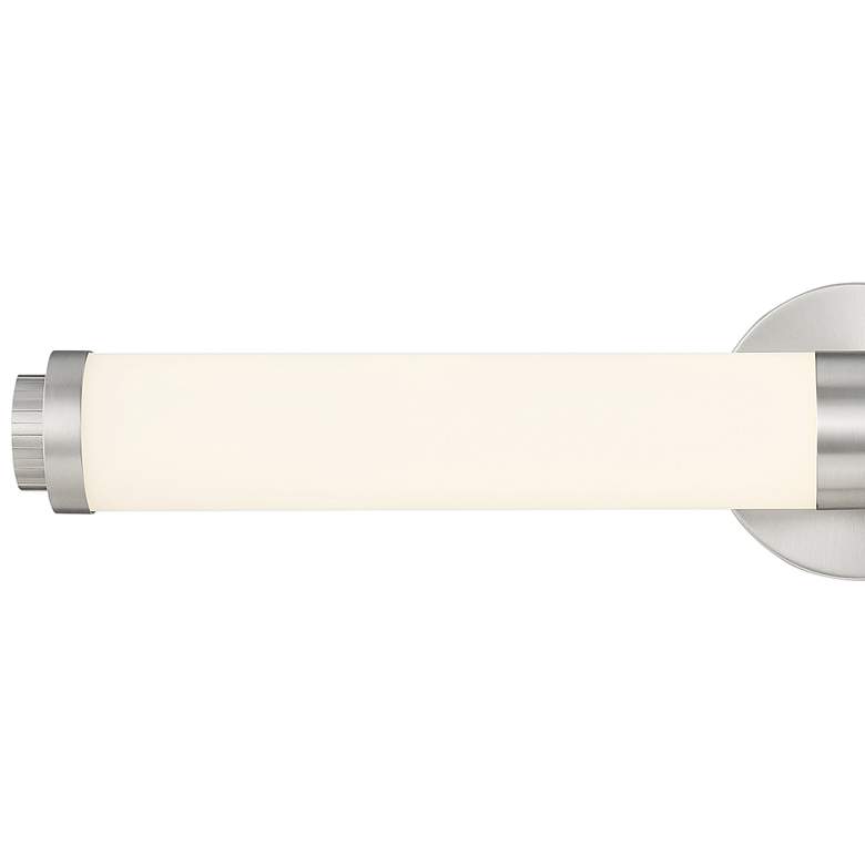 Image 3 Aqua 25 1/4 inch Wide Brushed Steel Metal Bar LED Bath Light more views