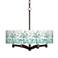 Aqua Mosaic Ava 6-Light Bronze Pendant Chandelier