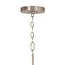 Aqua Mosaic Ava 6-Light Nickel Pendant Chandelier