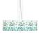 Aqua Mosaic Giclee 24" Wide 4-Light Pendant Chandelier