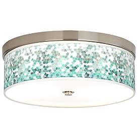 Image1 of Aqua Mosaic Giclee Energy Efficient Ceiling Light