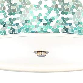 Image3 of Aqua Mosaic Giclee Energy Efficient Ceiling Light more views
