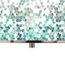 Aqua Mosaic Giclee Glow 16" Wide Pendant Light