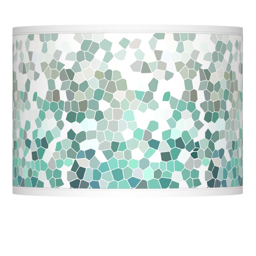 aqua chandelier shades