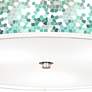 Thumbnail3 of Aqua Mosaic Giclee Nickel 20 1/4" Wide Ceiling Light more views