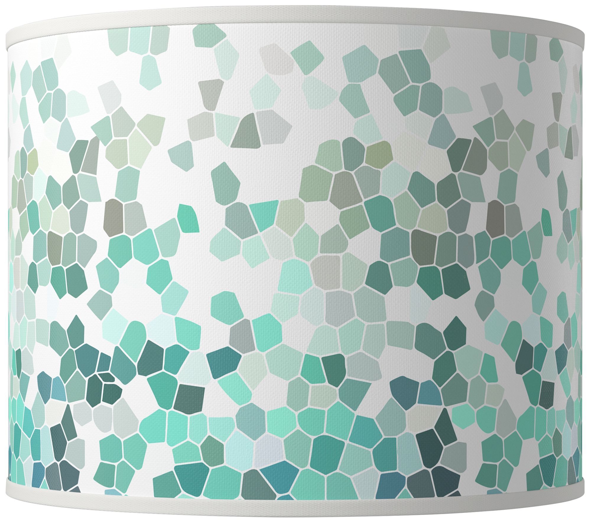 aqua drum lamp shade