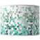 Aqua Mosaic Giclee Round Drum Lamp Shade 15.5x15.5x11 (Spider)