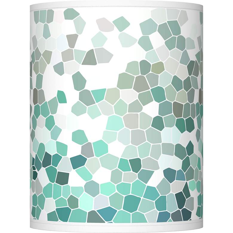 Image 1 Aqua Mosaic Giclee Shade 10x10x12 (Spider)