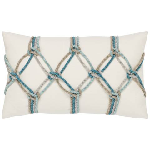 Fuji Sky Blue Outdoor Lumbar Pillow – Anyon Design and Atelier