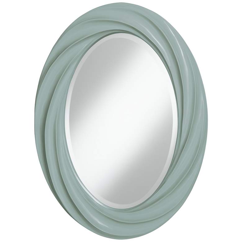 Image 1 Aqua-Sphere 30 inch High Oval Twist Wall Mirror