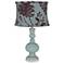 Aqua-Sphere Apothecary Table Lamp w/ Wine Flowers Shade