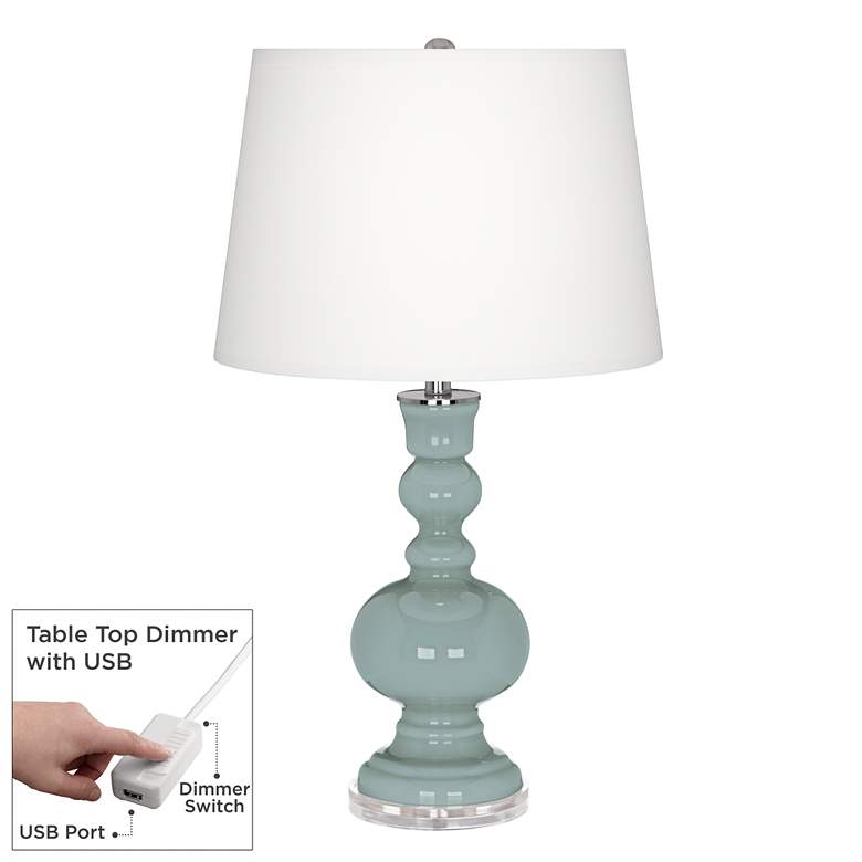 Image 1 Aqua-Sphere Apothecary Table Lamp with Dimmer