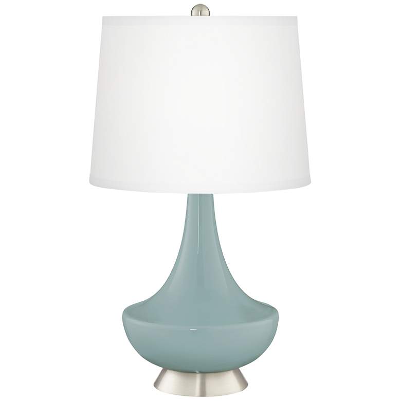 Image 2 Aqua-Sphere Gillan Glass Table Lamp with Dimmer