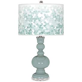 Image1 of Aqua-Sphere Mosaic Giclee Apothecary Table Lamp