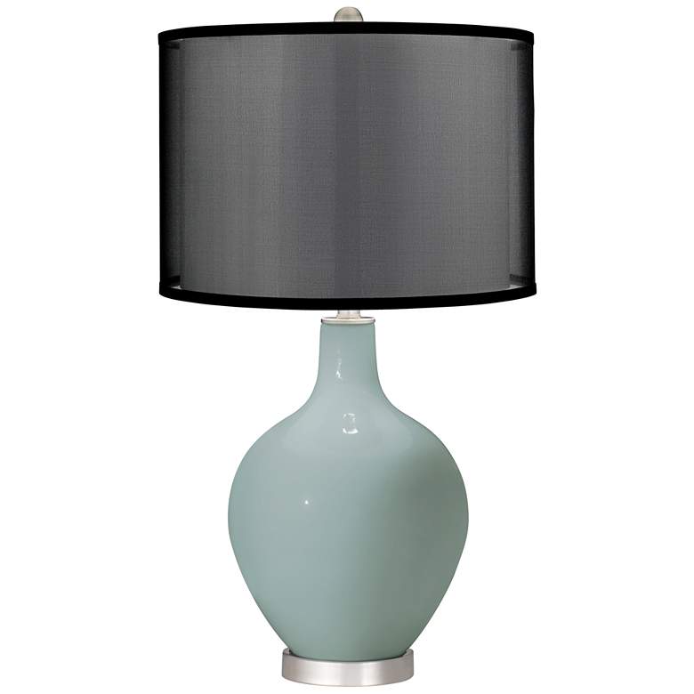 Image 1 Aqua-Sphere Ovo Table Lamp with Organza Black Shade