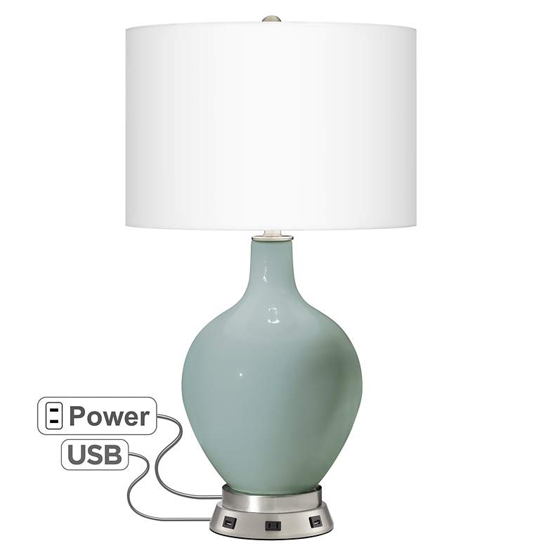 Image 1 Aqua-Sphere Ovo Table Lamp with USB Workstation Base