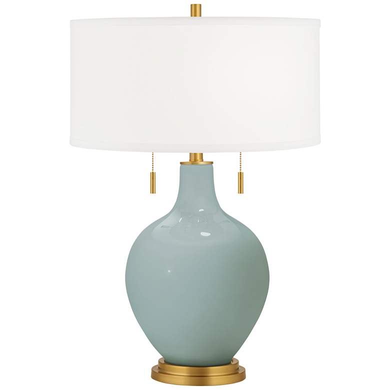 Image 2 Aqua-Sphere Toby Brass Accents Table Lamp with Dimmer