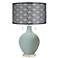 Aqua-Sphere Toby Table Lamp With Black Metal Shade