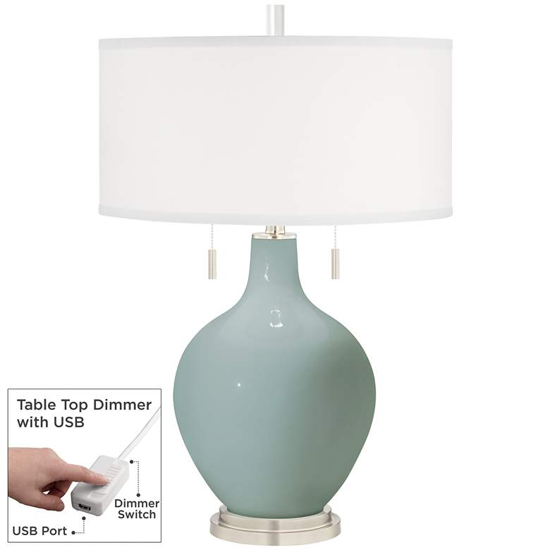 Image 1 Aqua-Sphere Toby Table Lamp with Dimmer