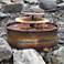 Aquarius 14" Wide Handcrafted Copper Bowl Water Fountain