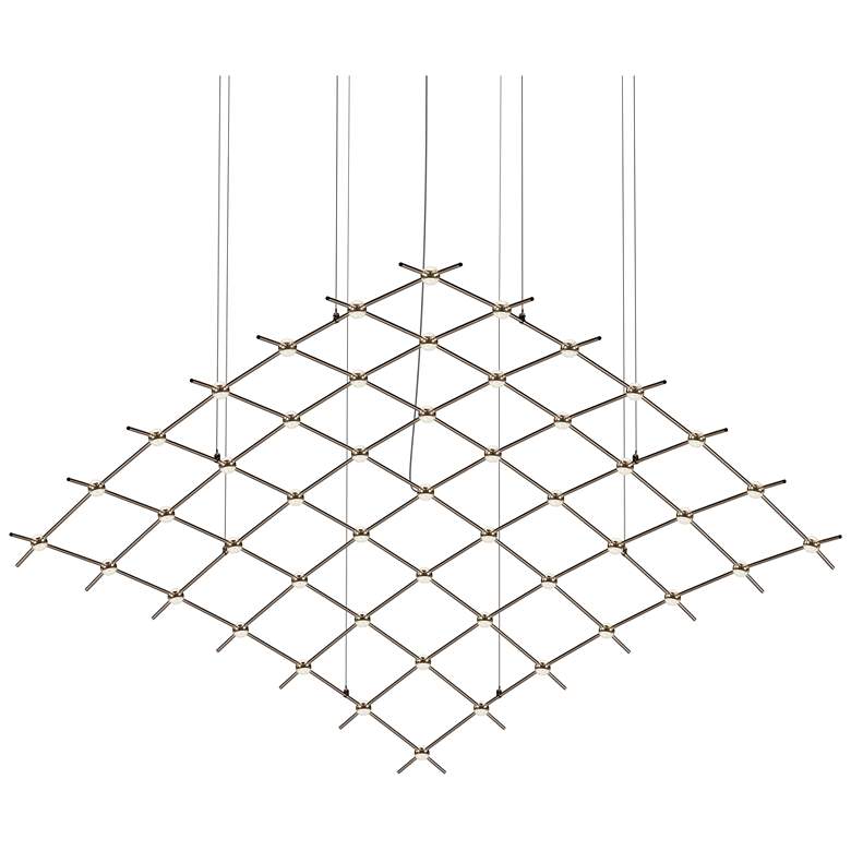 Image 1 Aquarius Major 177"W 49.L Espresso Black LED Chandelier-Clear 2200/120"C