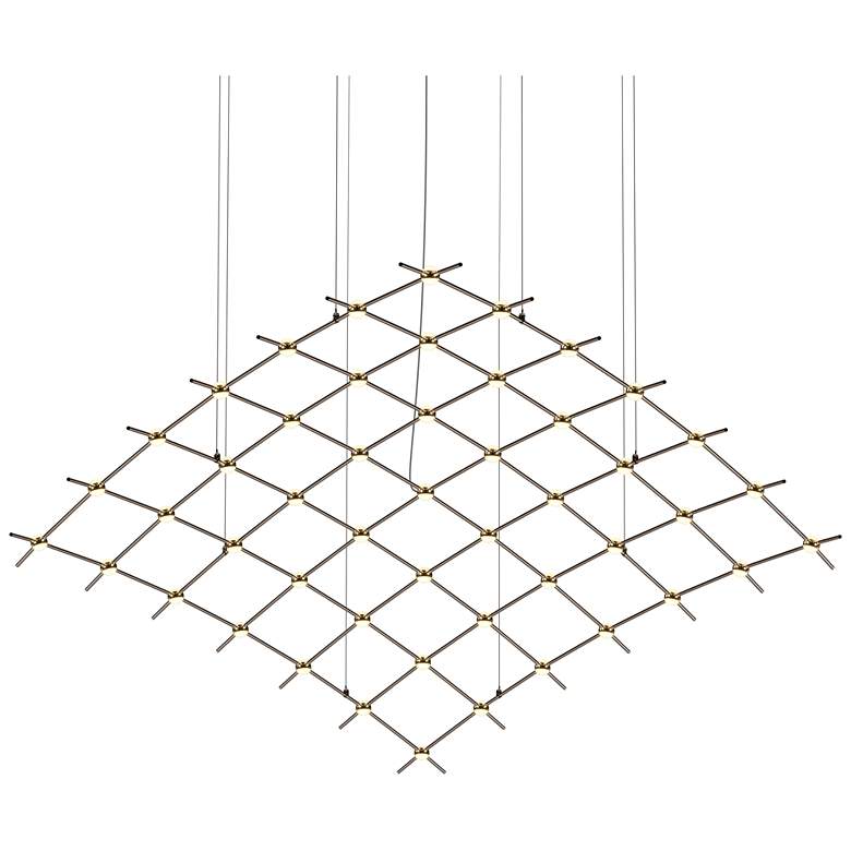 Image 1 Aquarius Major 177"W 49.L Espresso Black LED Chandelier-White 2200/120"C