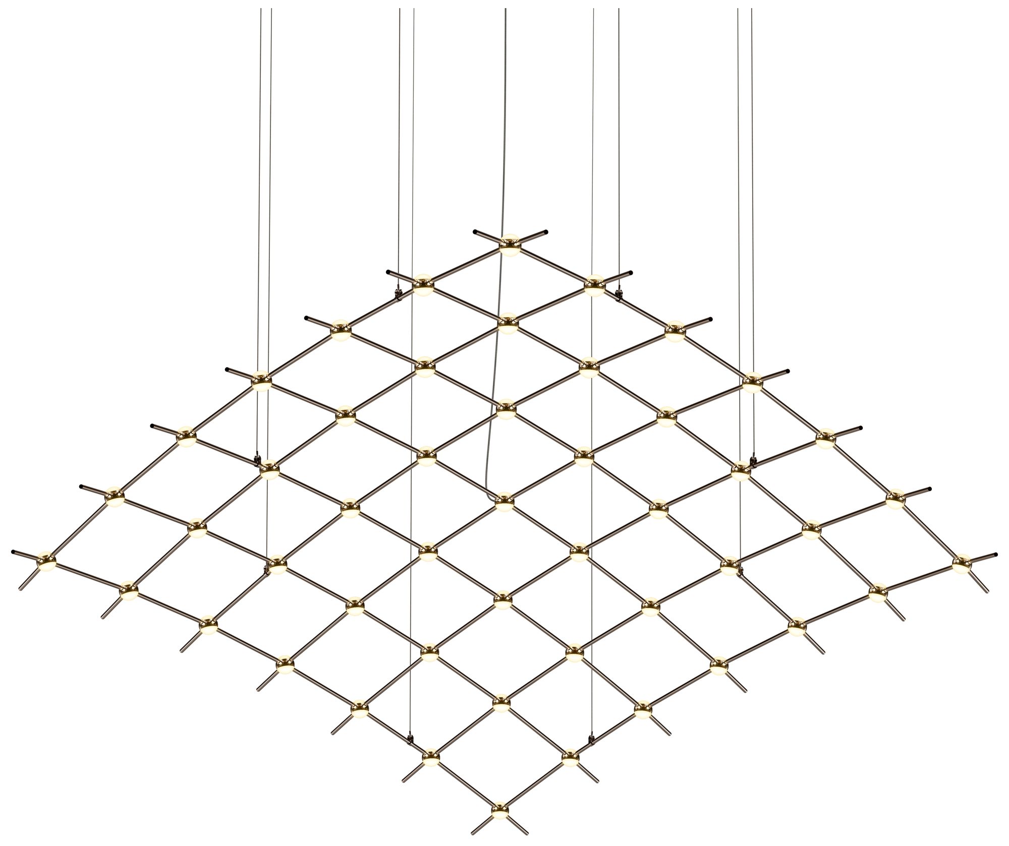 Aquarius Major 177"W 49.L Espresso Black LED Chandelier-White 3000/120"C