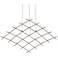Aquarius Medius 122"W 25.L Espresso Black LED Chandelier-Clear 2200/120"C