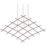 1_Aquarius Medius 122"W 25.L Espresso Black LED Chandelier-Clear 3000/120"C