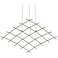 Aquarius Medius 122"W 25.L Espresso Black LED Chandelier-White 2200/120"C