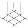 1_Aquarius Minor 66.75"W 9.L Espresso Black LED Chandelier-Clear 3000/120"C