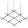 Aquarius Minor 66.75"W 9.L Espresso Black LED Chandelier-Clear 3000/120"C