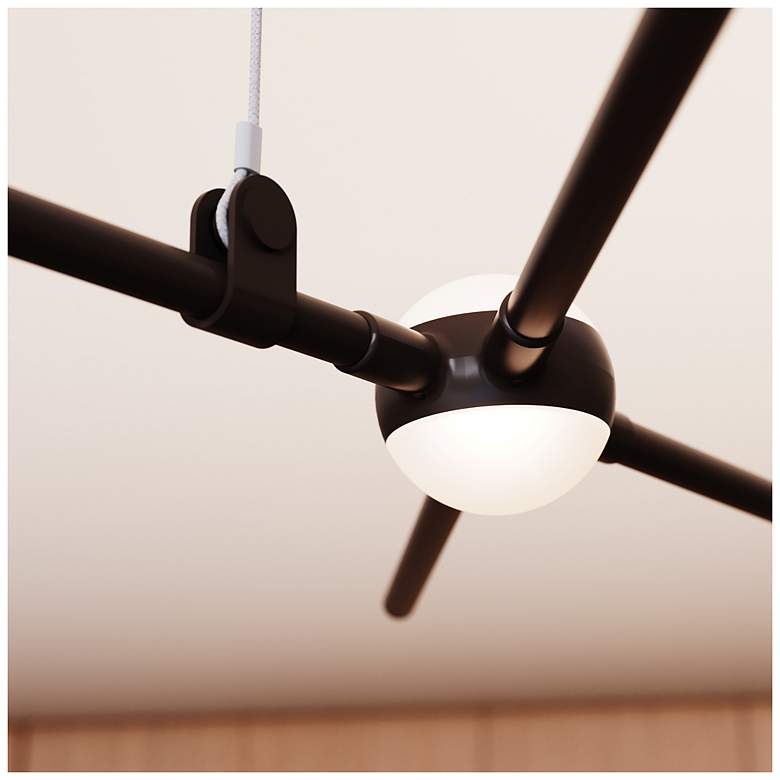 Image 6 Aquarius Minor 66.75"W 9.L Espresso Black LED Chandelier-White 2700/120"C more views