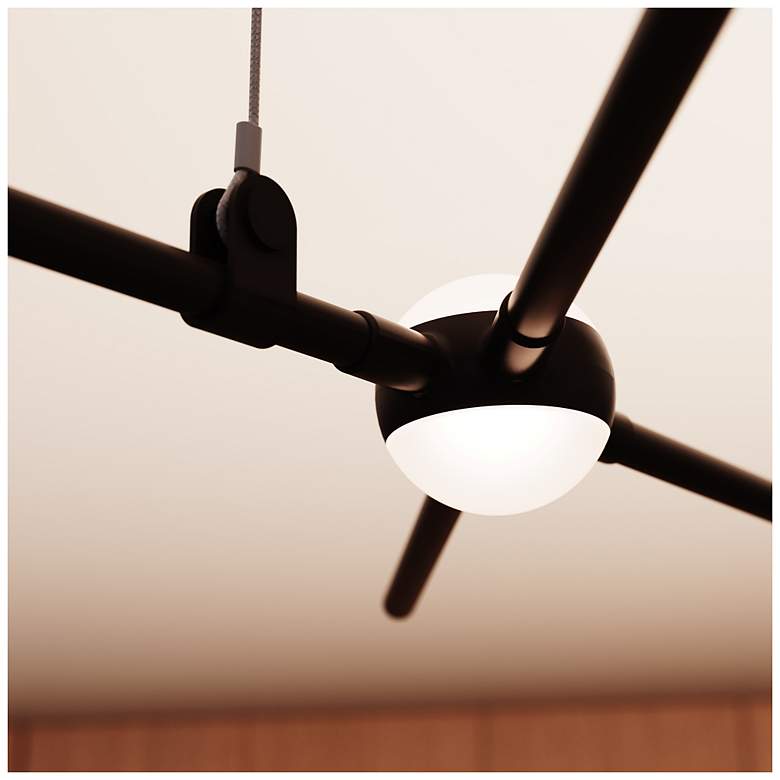 Image 7 Aquarius Minor 66.75"W 9.L Espresso Black LED Chandelier-White 3000/120"C more views