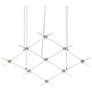 1_Aquarius Minor Chandelier Satin Nickel Clear Faceted Lens 3000/240" Cable