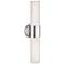 Aqueous 20 1/2" High Brushed Steel LED Wall Sconce